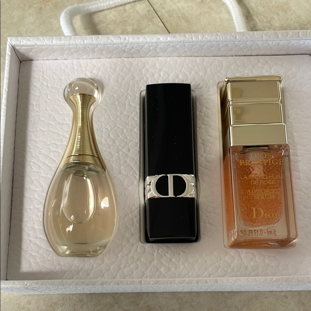 Dior Gift Set Red Lipstick, Jadore EDP Prestige Advanced Antiaging Serum NEW